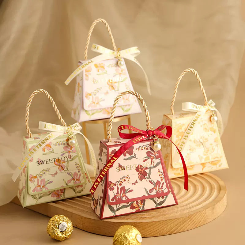 Vintage Printed Sugar Box Wedding Engagement Gift Wrap Bag Pack 20