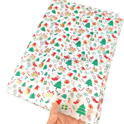 Christmas Tree Snow Pear Paper Holiday Gift Wrapping Paper Tissue Paper