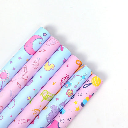 Cartoon Paper  Pink Gift Wrap Paper Kraft Paper Birthday Wrapping Paper