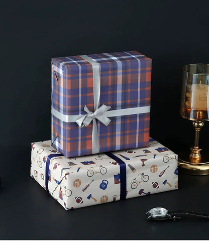 Business Men's Gift Box Wrapping Paper Father's Day Birthday Gift Wrapping Paper