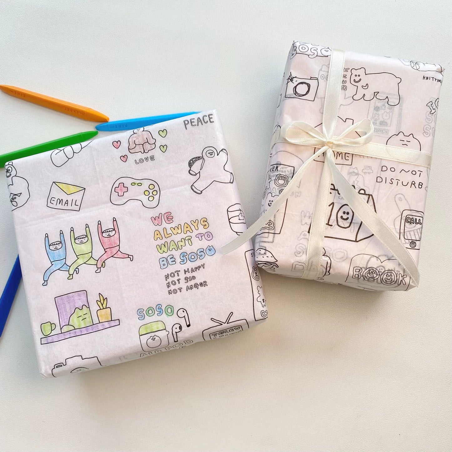 Graffiti Tissue Paper Cartoon DIY Gift Tissue Paper