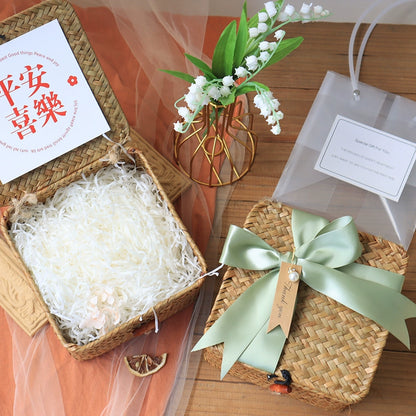 Rattan Woven Basket Wedding Party Baby Shower Gift Wrap Baskets