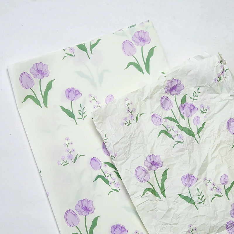 Floral Printed Gift Wrap Paper Gift Decoration Tissue Paper