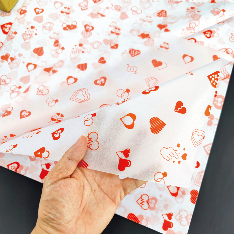 Valentine's Day Love Wrap Snow Pear Paper Flower Gift Wrapping Tissue Paper