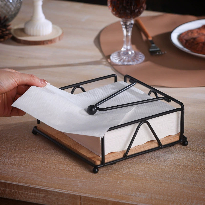 Napkin Holder Restaurant Hotel Paper Holder Buffet Square Paper Towel Holder