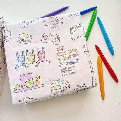 Graffiti Tissue Paper Cartoon DIY Gift Tissue Paper