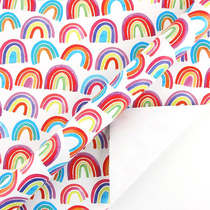 Rainbow Love Birthday Gift Wrapping Paper Valentine's Day Bouquet Packing Paper