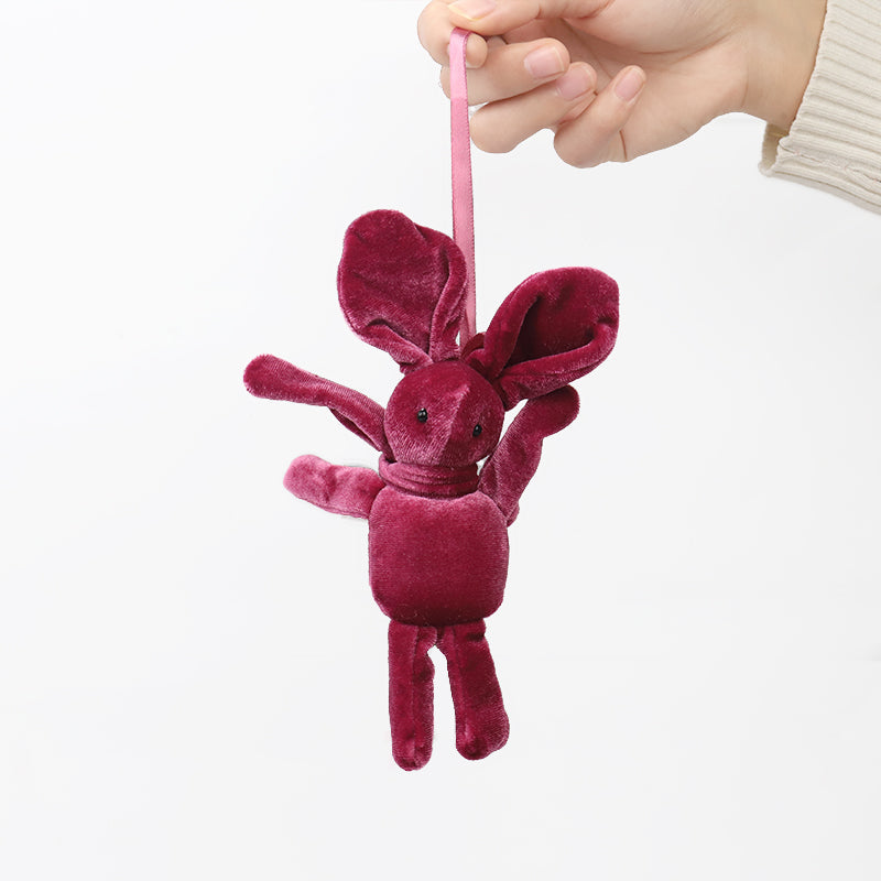 Velvet Rabbit Stuffed Plush Toy Keychain Pendant