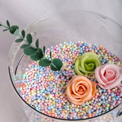 Remplissage de boîte cadeau en boule de mousse colorée Décoration en boule de mousse colorée