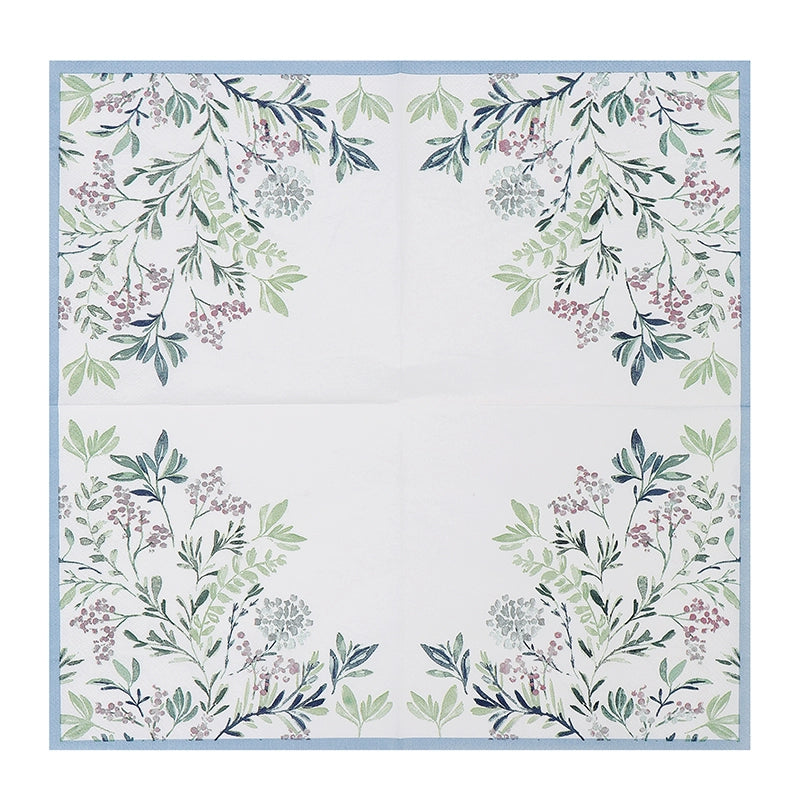 Botanical Print Napkins Decoupage Paper - 20 Per Package