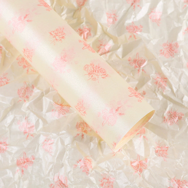 Vintage Rose Printed Gift Wrap Paper Tissue Paper