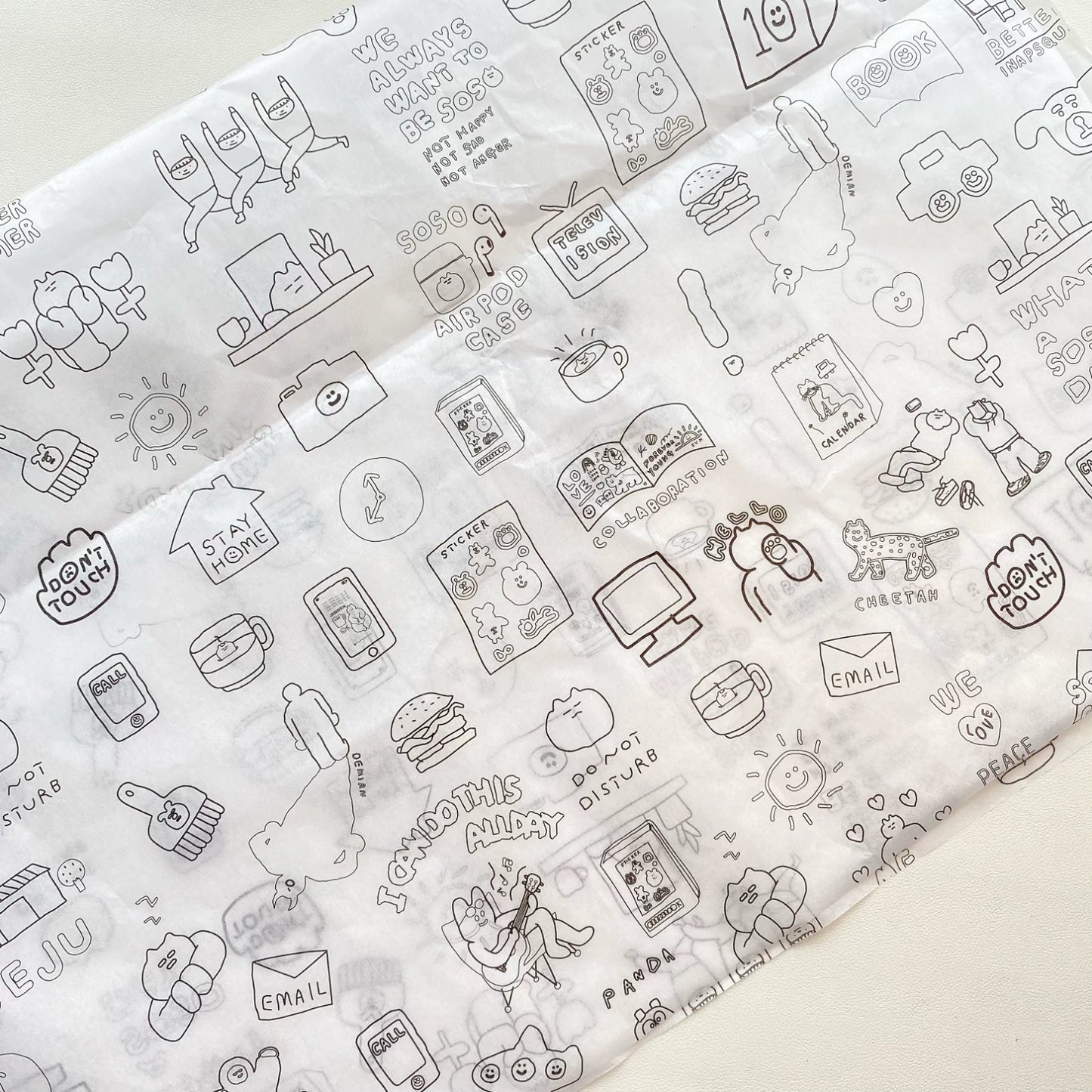 Graffiti Tissue Paper Cartoon DIY Gift Tissue Paper