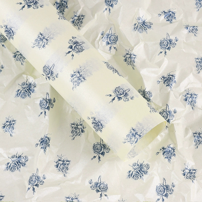 Vintage Rose Printed Gift Wrap Paper Tissue Paper