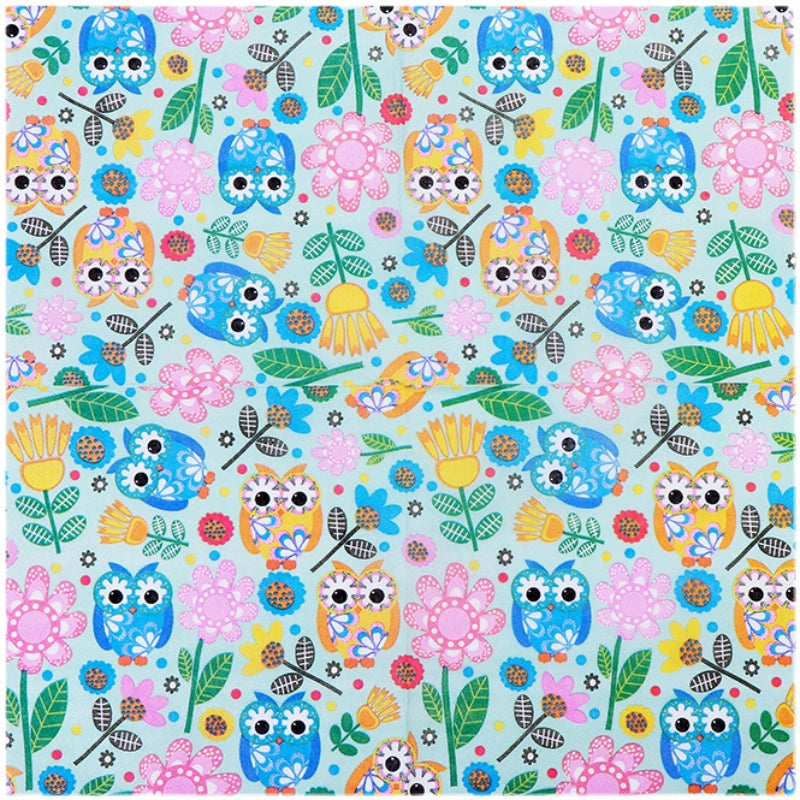 Owl Tissue Paper Birthday Party Printed Dinner Napkins