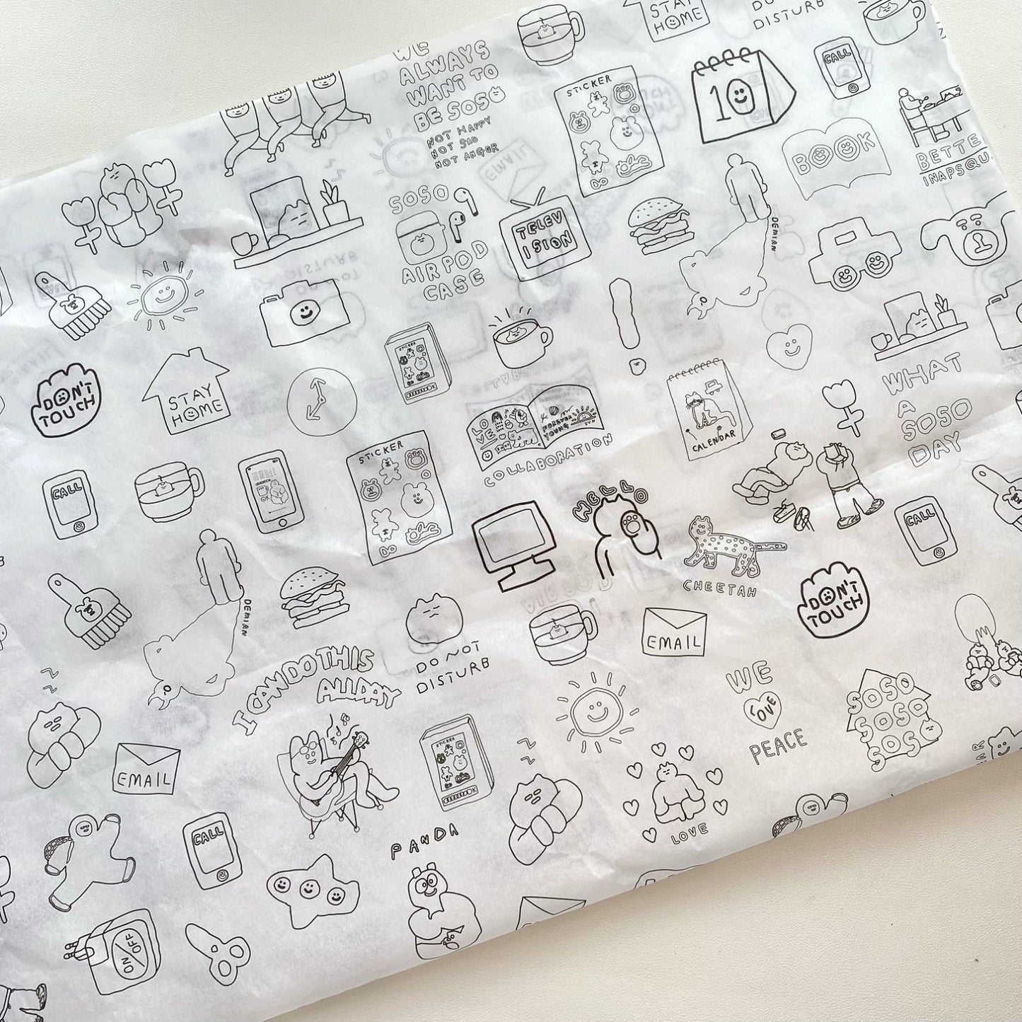 Graffiti Tissue Paper Cartoon DIY Gift Tissue Paper