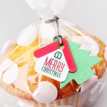Étiquette de Noël Étiquette de bonhomme de neige Étiquette de père Noël Étiquette d'arbre de Noël Étiquettes d'emballage de cadeaux de pâtisserie Étiquettes de décoration