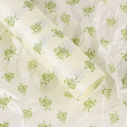 Vintage Rose Printed Gift Wrap Paper Tissue Paper