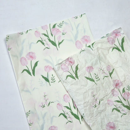 Floral Printed Gift Wrap Paper Gift Decoration Tissue Paper