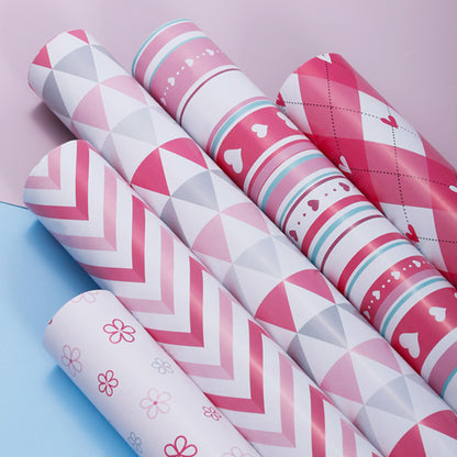 Pink Gift Wrapping Paper Simple Holiday Gift Box Packing Paper