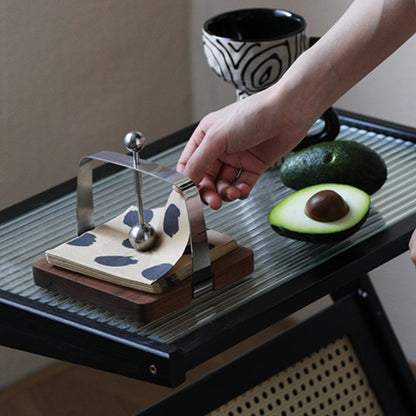 Napkin Holder Walnut Paper Towel Holder Square Hotel Paper Towel Storage Tray