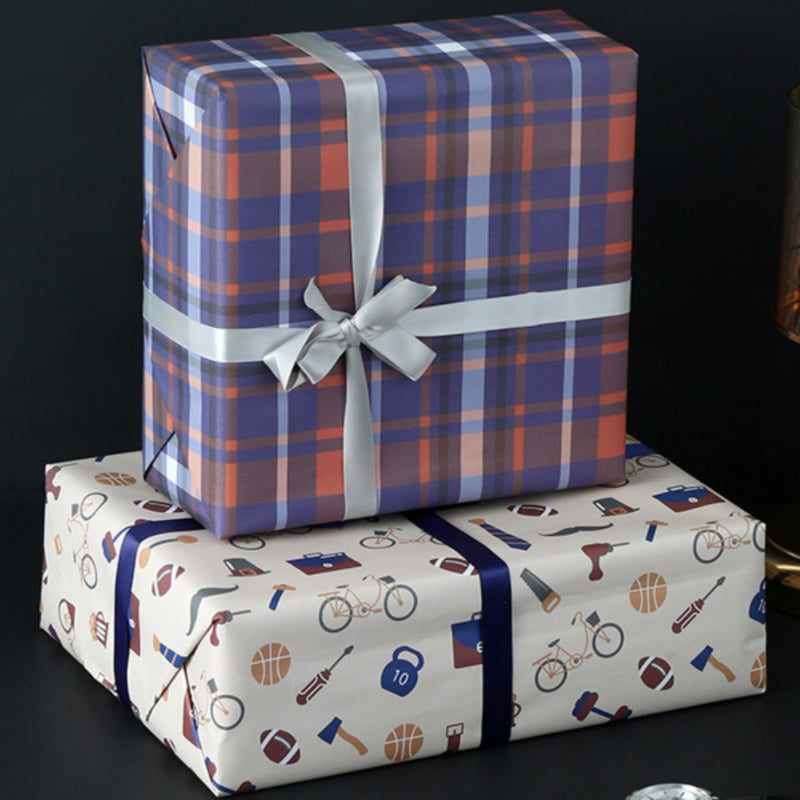 Business Men's Gift Box Wrapping Paper Father's Day Birthday Gift Wrapping Paper