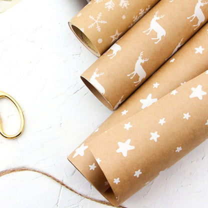 Christmas Large Size Wrapping Paper Holiday Gift Paper Birthday Gift Wrapping Kraft Paper