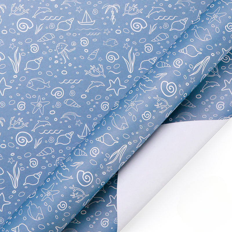 Ocean Wrapping Paper Kraft Paper Birthday Gift Wrap Paper