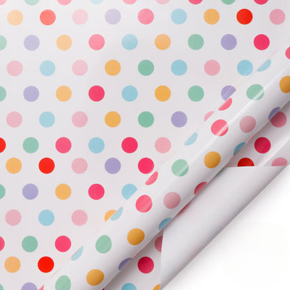 Polka Dot Stripes Love Holiday Gift Packing Paper Waterproof Wrap Paper