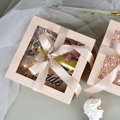 Clear Window Gift Wrap Box with Ribbon