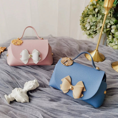 10pcs Pearl PU Leather Tote Bag Shaped Sugar Bag Gift Wrap Bags