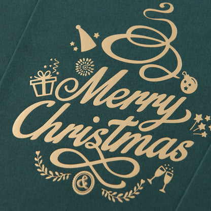 Gold Stamped Christmas Greeting Card Merry Christmas Greeting Card