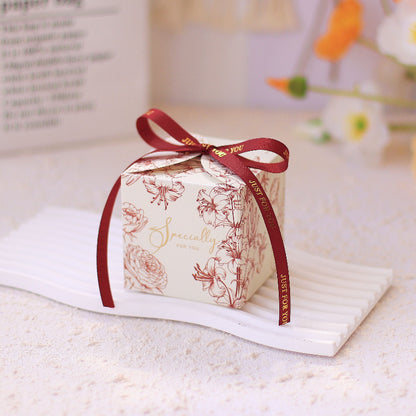 Floral Print Style Gift Box Wedding Party Candy Box Pack 20