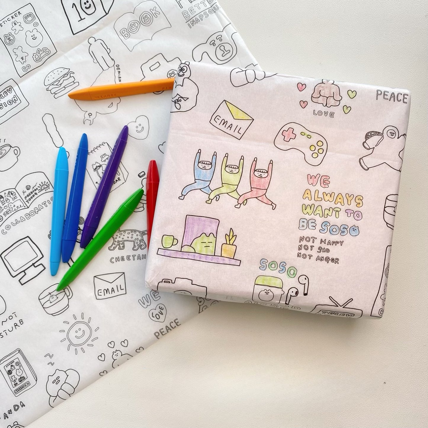 Graffiti Tissue Paper Cartoon DIY Gift Tissue Paper