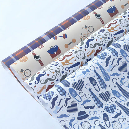 Business Men's Gift Box Wrapping Paper Father's Day Birthday Gift Wrapping Paper