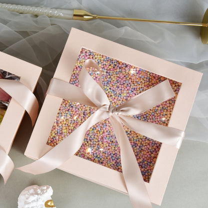 Clear Window Gift Wrap Box with Ribbon