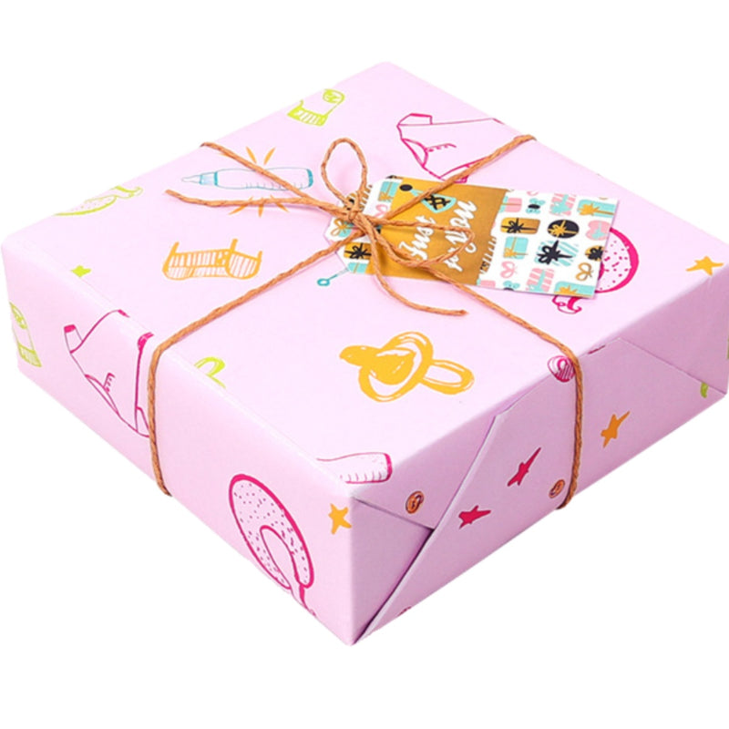 Cartoon Paper  Pink Gift Wrap Paper Kraft Paper Birthday Wrapping Paper