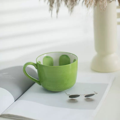 Cute Watermelon Ceramic Cup Fruit Mug Office Coffee Cup