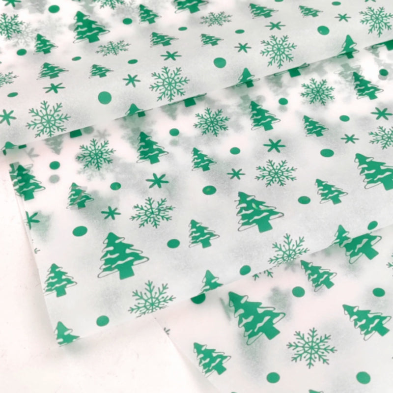 Christmas Tree Snow Pear Paper Holiday Gift Wrapping Paper Tissue Paper