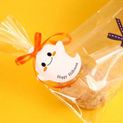 Halloween Tags Cute Pumpkin Ghost Blessing Tags Baking Gift Packaging Decoration Tags
