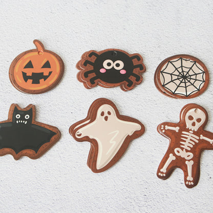 Halloween Tags Cute Pumpkin Ghost Blessing Tags Baking Gift Packaging Decoration Tags