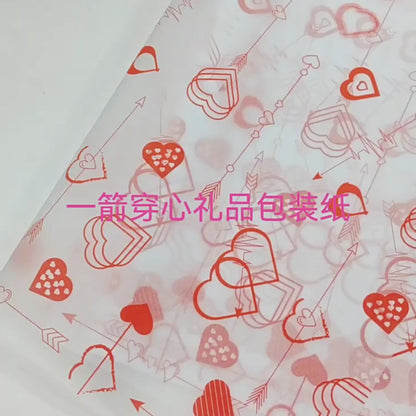 Valentine's Day Love Wrap Snow Pear Paper Flower Gift Wrapping Tissue Paper